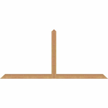 Ekena Millwork Portland Timber Gable Bracket, Western Red Cedar, 84"W x 38"H x 3 1/2"D x 3 1/2"F, 11/12 Pitch GBW084X38X0404POR00SWR